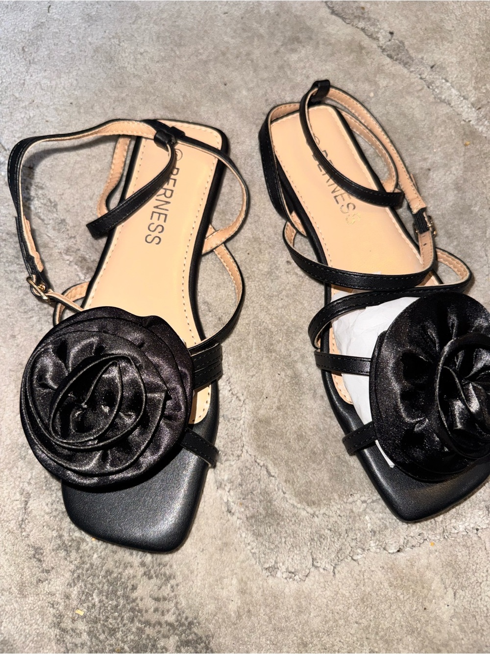 Black Strappy Sandals
